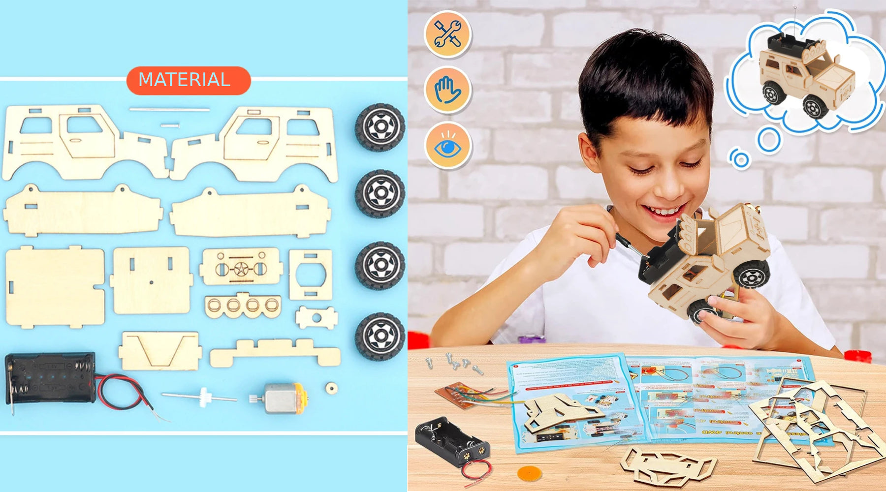 Wooden Small Car Kit 🚗🛠️